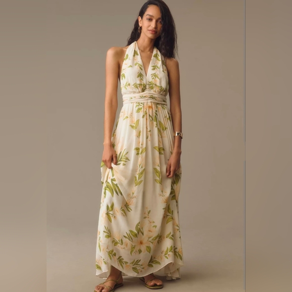 FARM Rio Dresses & Skirts - Farm Rio × Anthropologie NWT Halter maxi dress